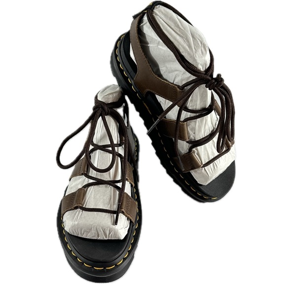 Dr. Martens Nartilla Grizzly Leather Gladiator Sandals - Picture 2 of 7